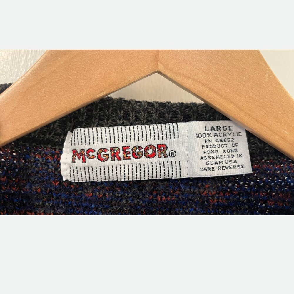 VINTAGE 90'S - Men's Cardigan - Geo Pattern - Picture 3 of 13